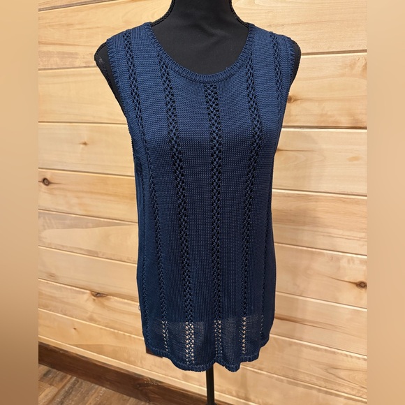Karen Kane Lifestyle Sleeveless Knit Top + Matching Knit Cardigan, size Large - Picture 5 of 9